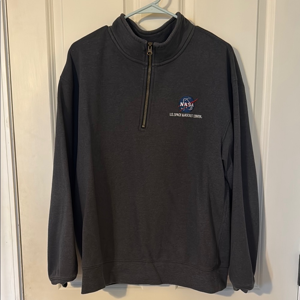 NASA logo quarter zip jacket